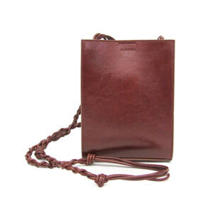 Jil Sander TANGLE SM JSMU853173 Women,Men Leather Pouch,Shoulder Bag Brown